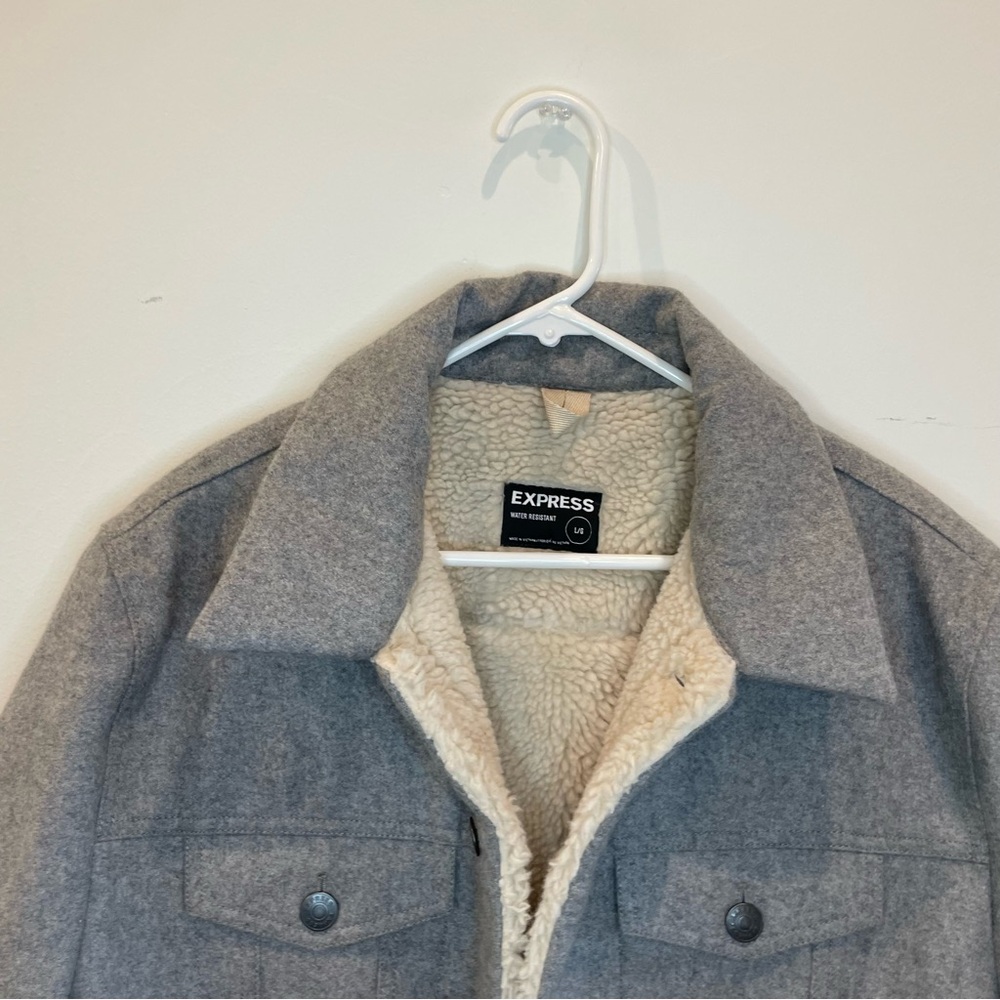 Express Gray Lightweight Jacket Size L - image 7